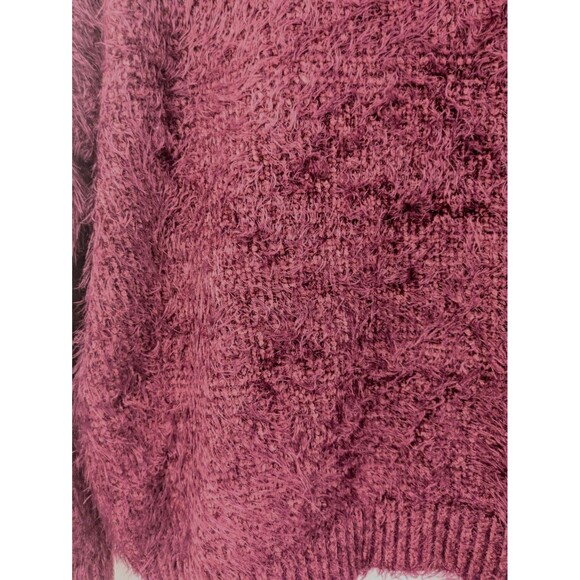 Dreamers Burgundy Purple Soft Eyelash Sweater sz 1XL Cozy Winter Gilmore Girls - Picture 6 of 8